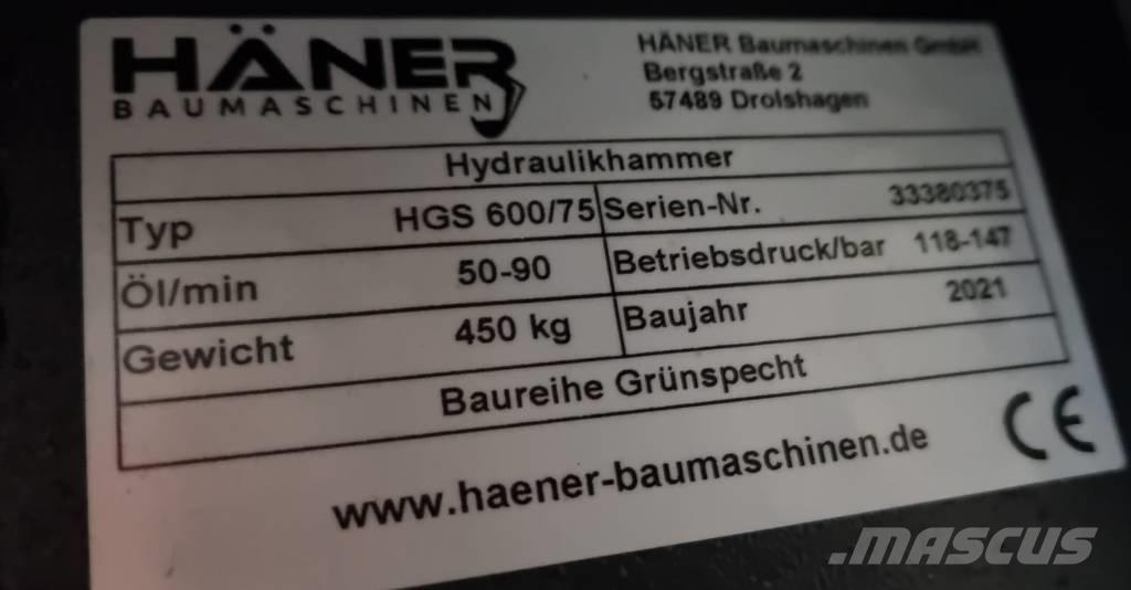 Häner HGS 600/75 Hidrolik kırıcılar