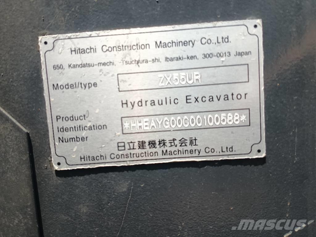 Hitachi 55 Mini ekskavatörler, 7 tona dek