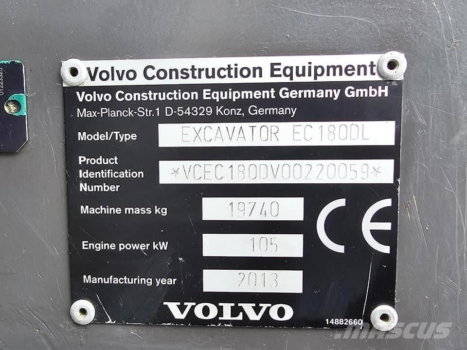 Volvo EC 180 C L Paletli ekskavatörler