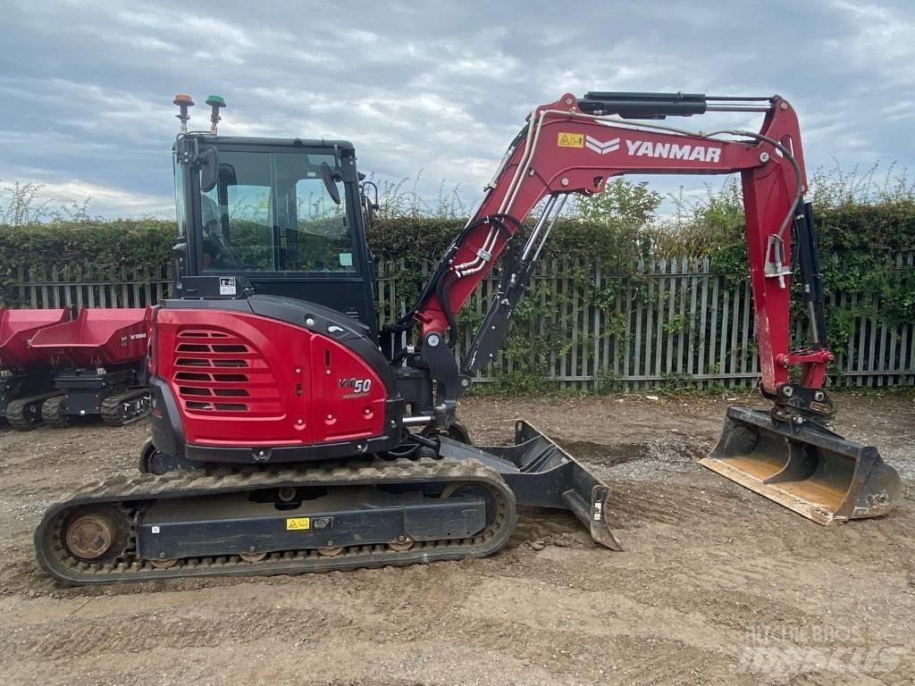 Yanmar Vio 50-6B Mini ekskavatörler, 7 tona dek