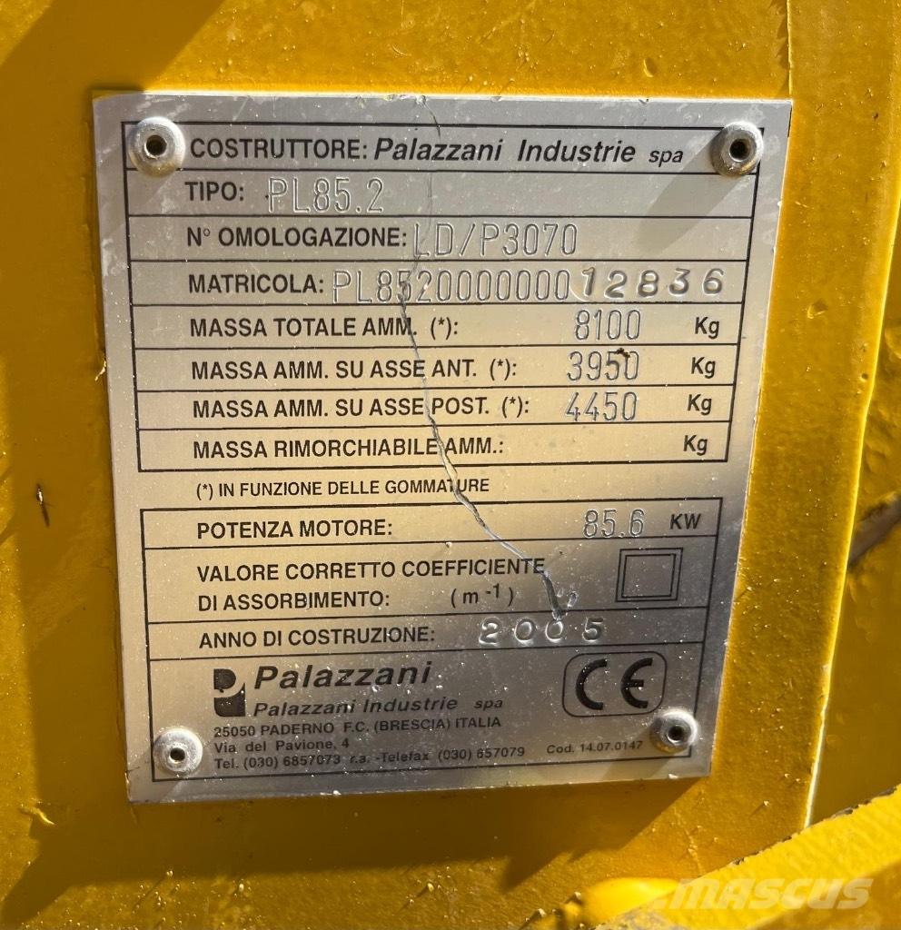 Palazzani PL 85.2 Mini yükleyiciler