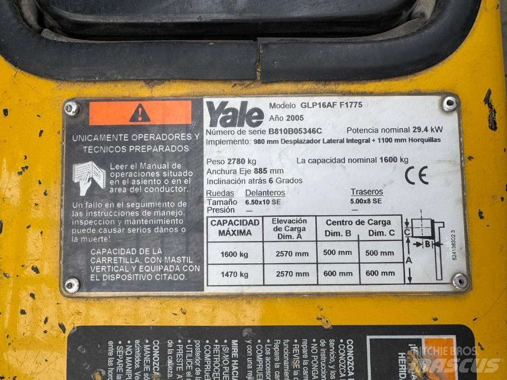 Yale GLP 16 AF F1775 LPG'li forkliftler