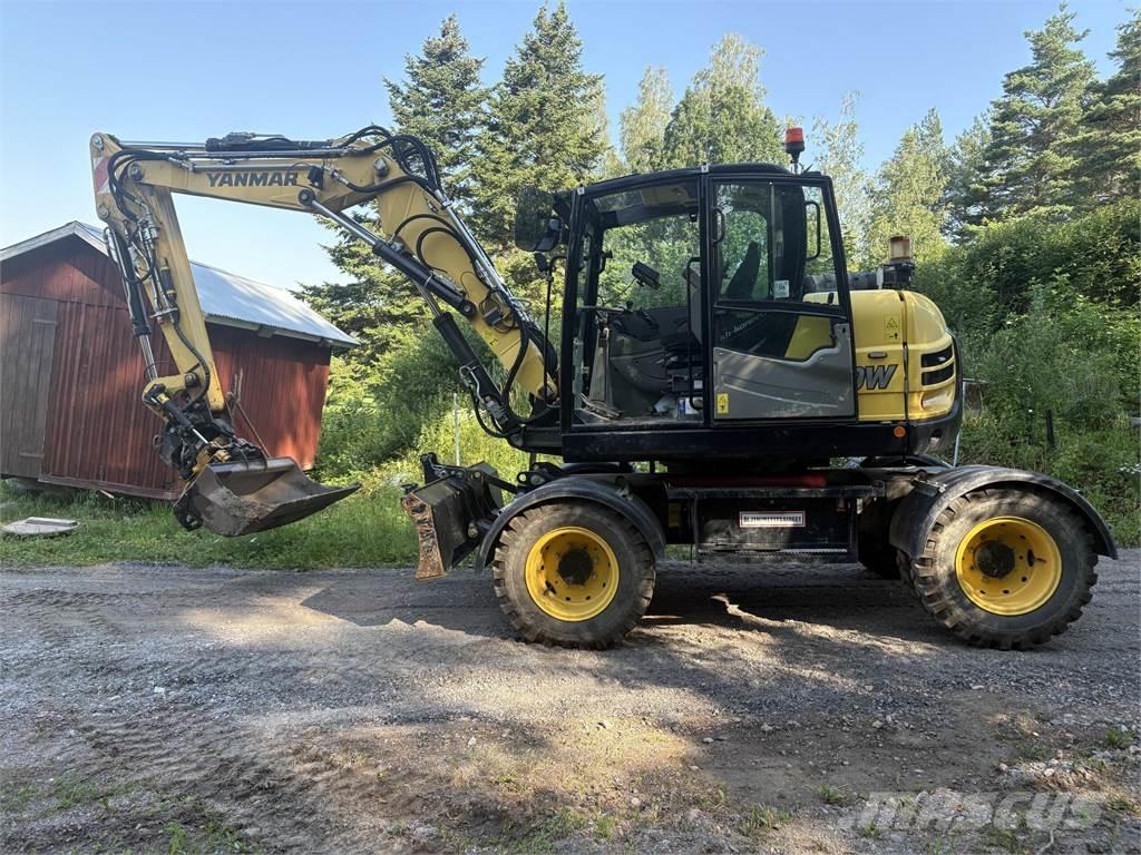 Yanmar B110W Lastik tekerli ekskavatörler