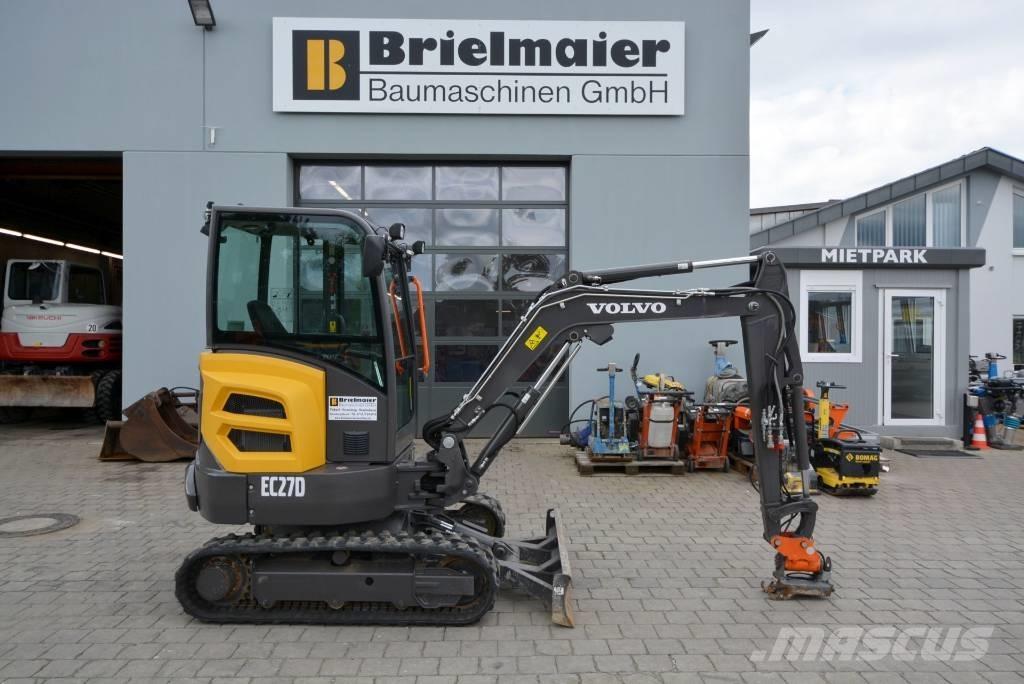 Volvo EC 27 D Mini ekskavatörler, 7 tona dek