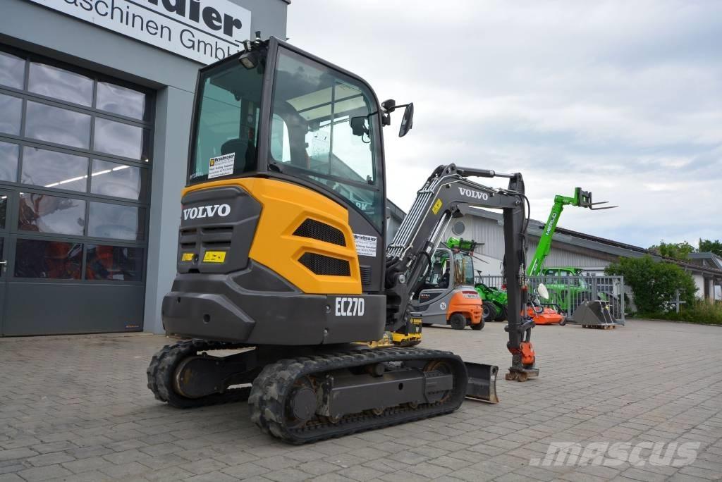 Volvo EC 27 D Mini ekskavatörler, 7 tona dek