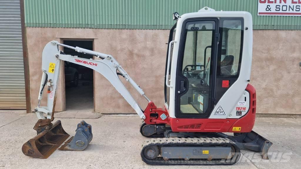 Takeuchi TB 216 A Mini ekskavatörler, 7 tona dek