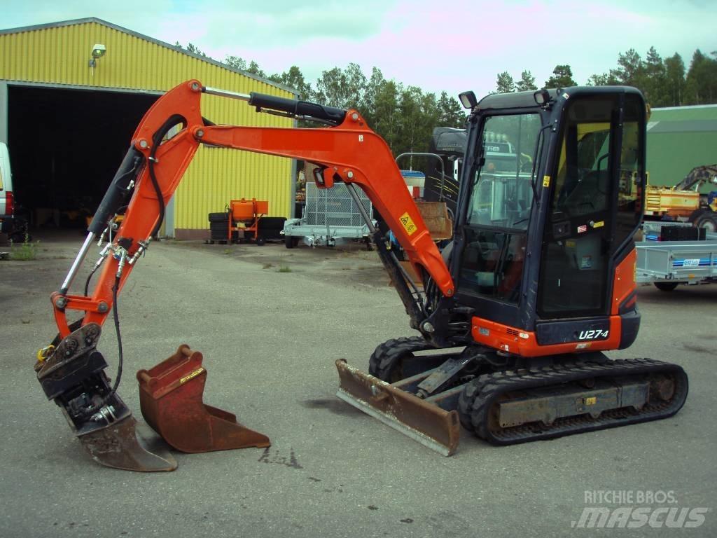 Kubota U 27-4 Mini ekskavatörler, 7 tona dek
