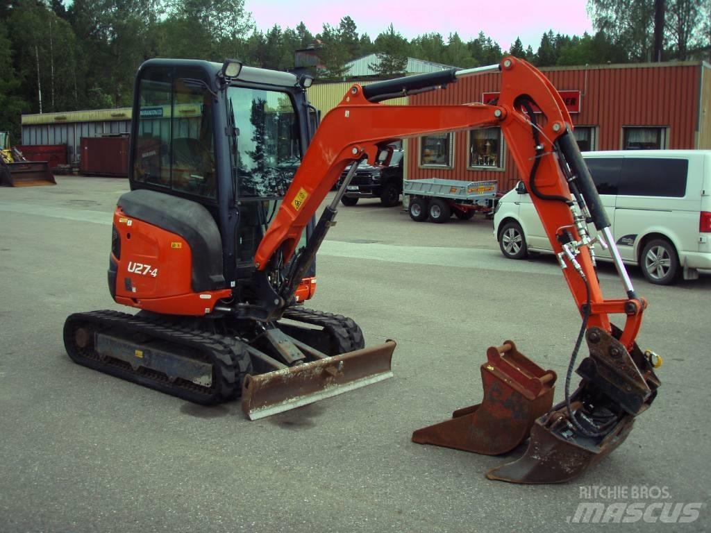 Kubota U 27-4 Mini ekskavatörler, 7 tona dek