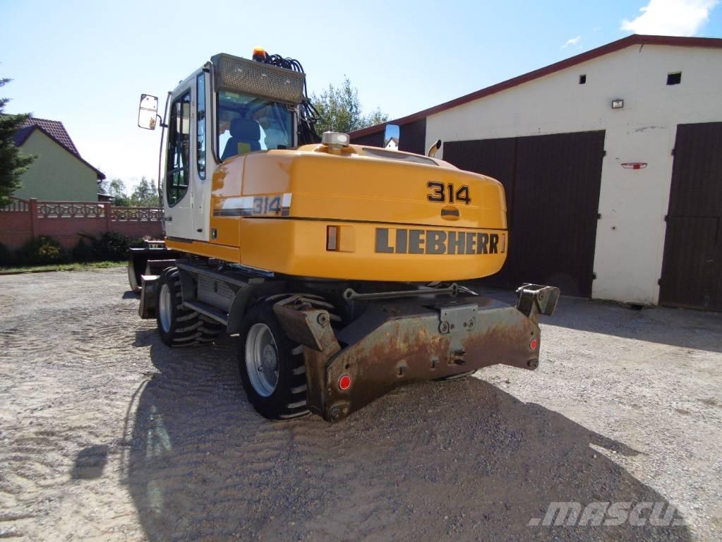 Liebherr A314 Lastik tekerli ekskavatörler