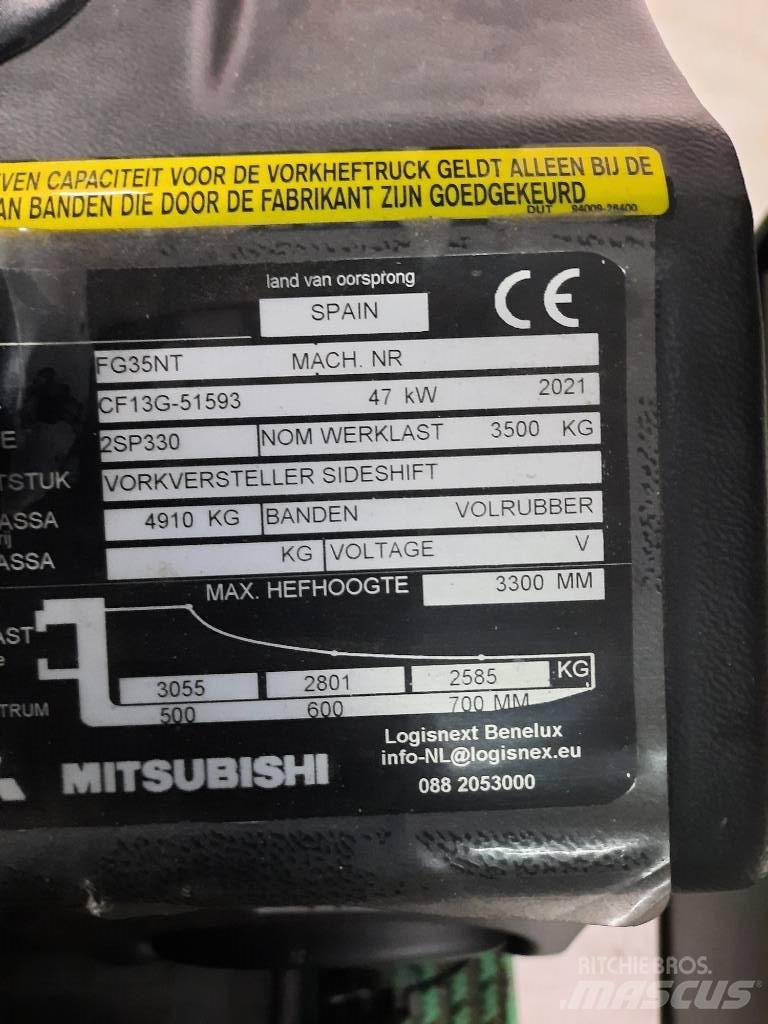 Mitsubishi FG35NT LPG'li forkliftler