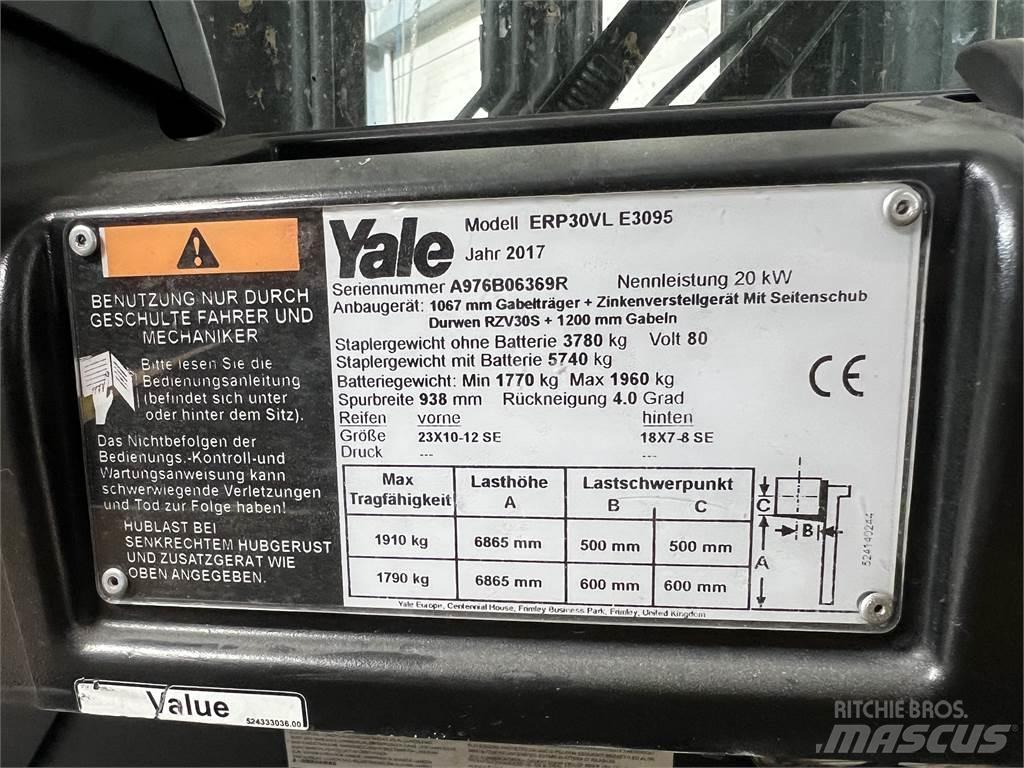 Yale ERP30VL Elektrikli forkliftler