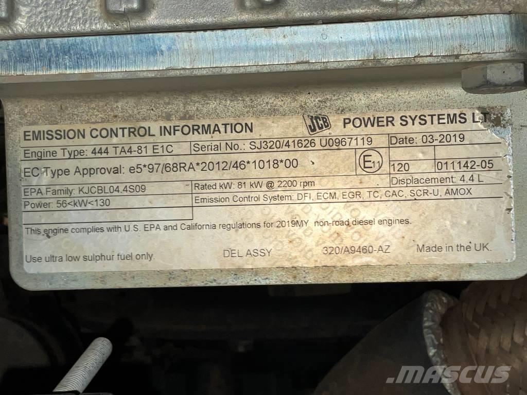 JCB JS 145 LC Paletli ekskavatörler