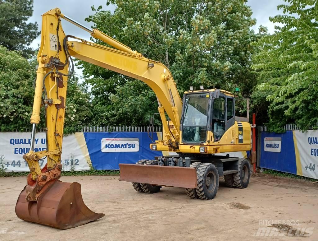 Komatsu PW 160-7 Lastik tekerli ekskavatörler