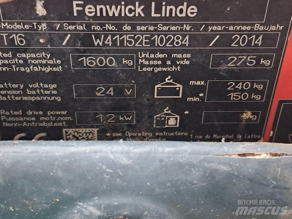 Linde T16 Düsük seviye kaldirici