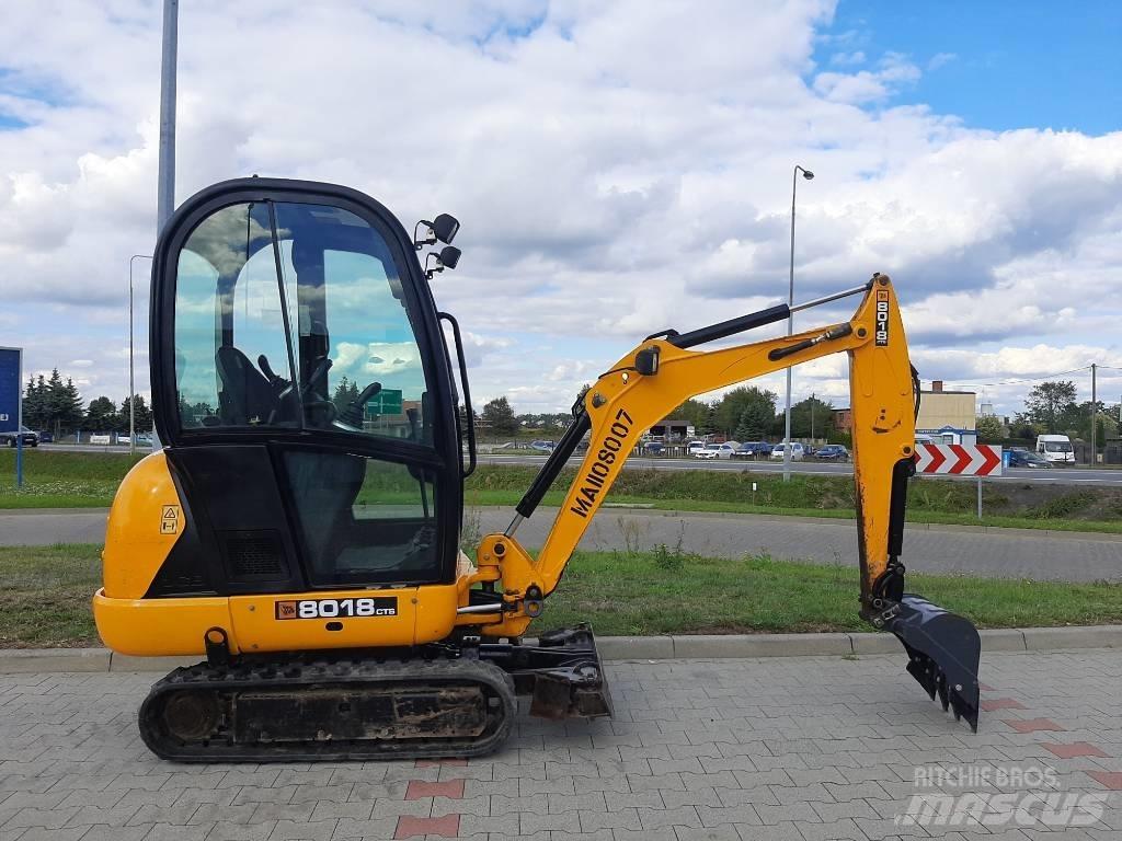 JCB 8018 CTS Mini ekskavatörler, 7 tona dek