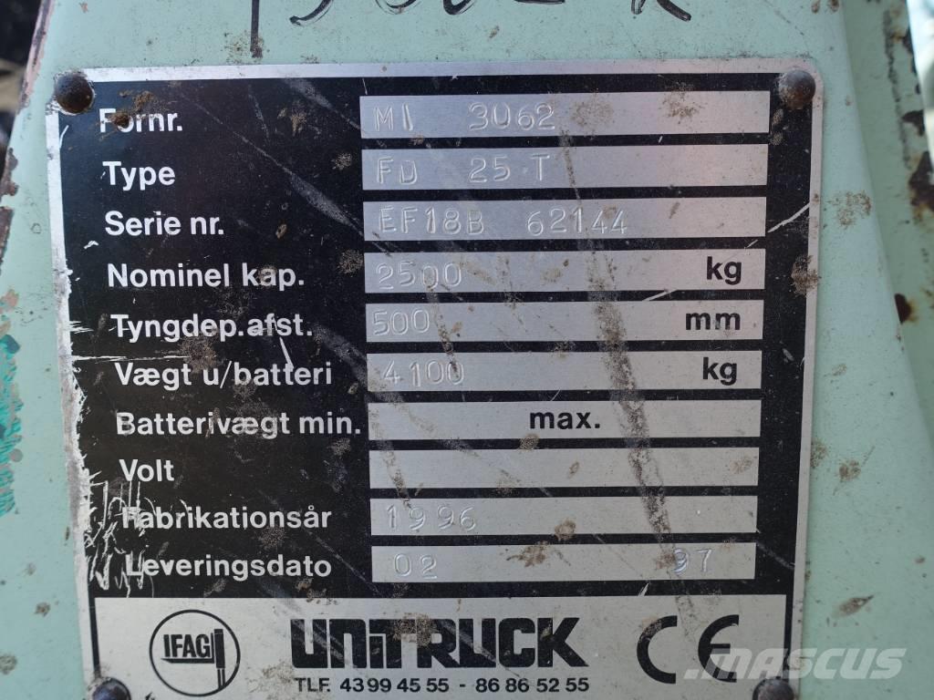 Mitsubishi FD 25 T Dizel forkliftler