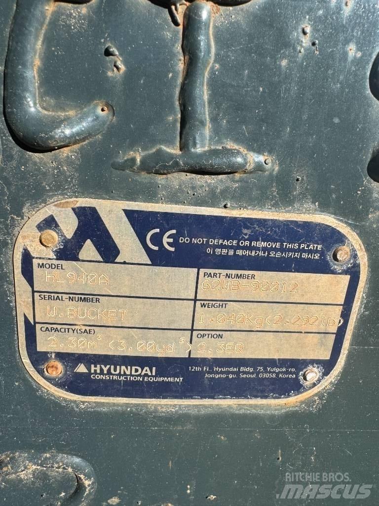 Hyundai HL 940 Tekerlekli yükleyiciler