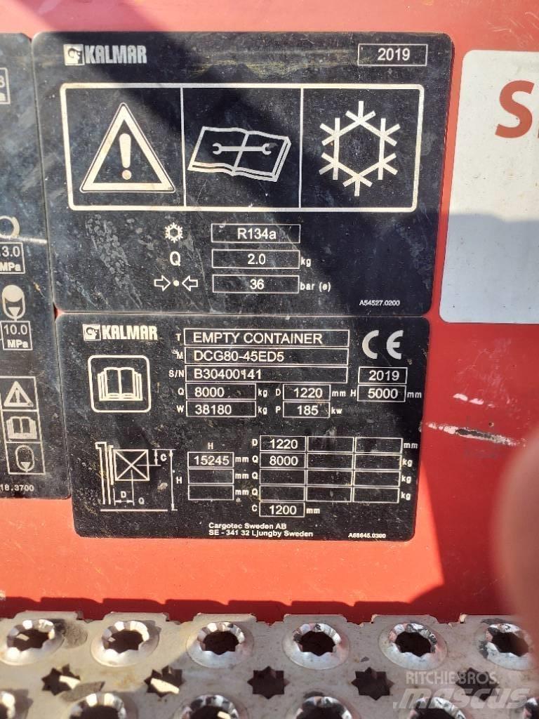 Kalmar DCG80-45ED5 Reach stacker - konteyner forkliftleri