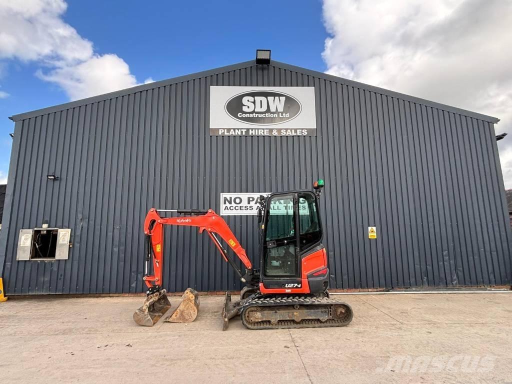Kubota U 27 Mini ekskavatörler, 7 tona dek