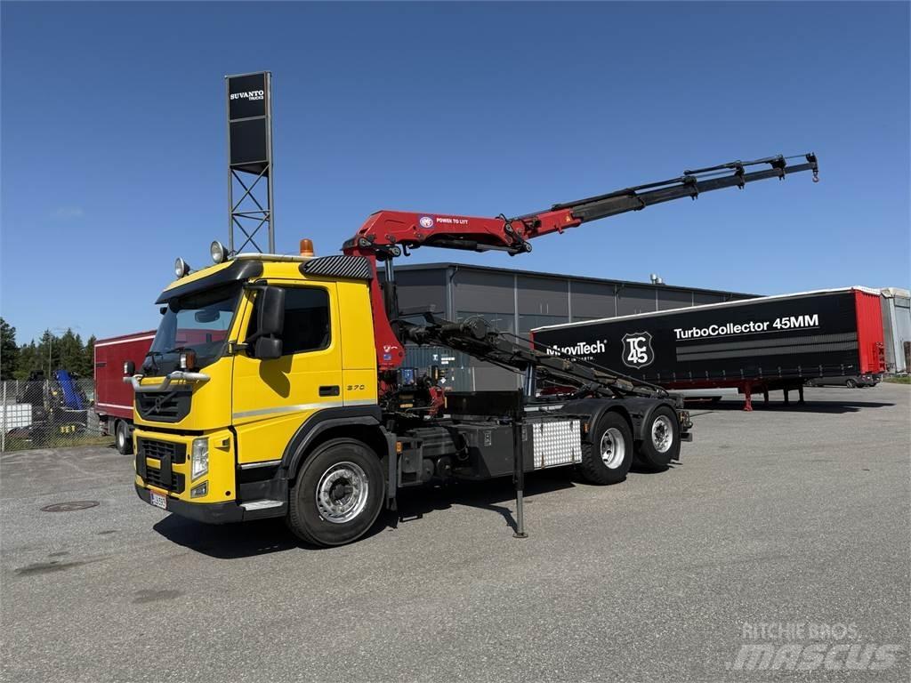 Volvo FM 370 6X2 Araç üzeri vinçler