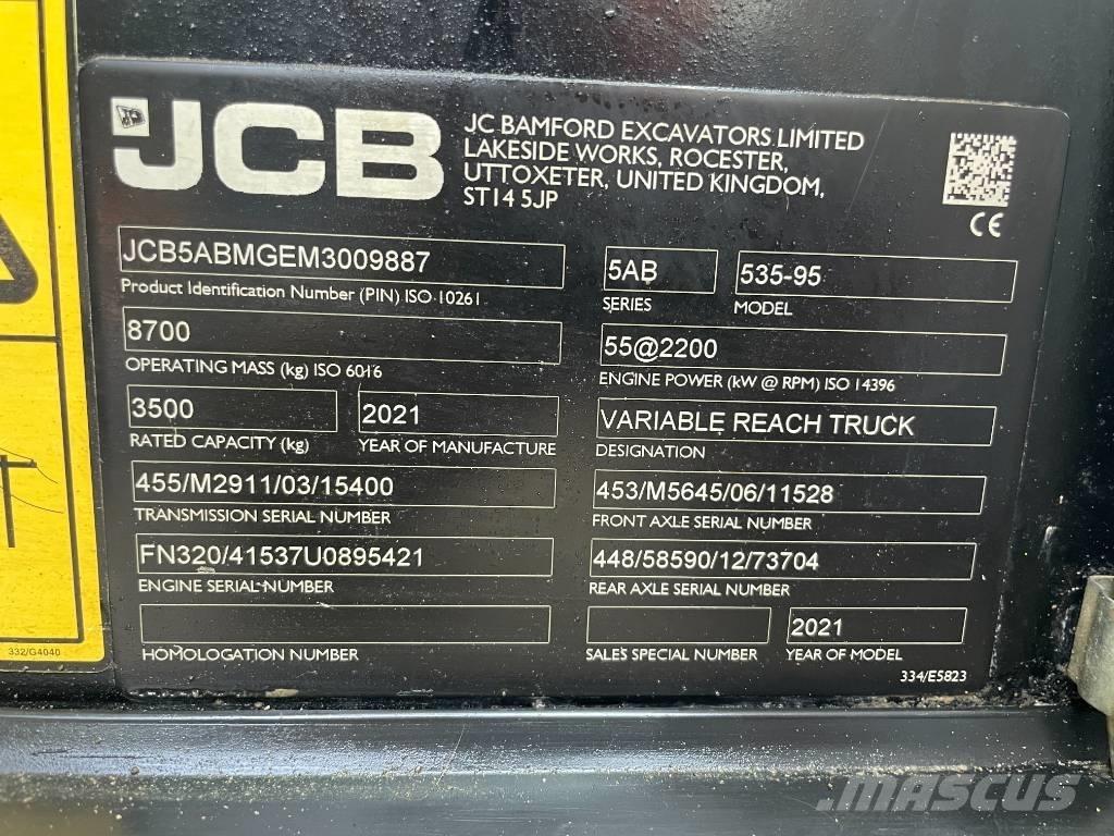 JCB 535-95 Teleskopik yükleyiciler