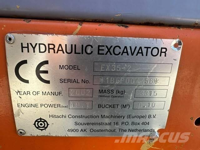 Hitachi EX 35-2 Mini ekskavatörler, 7 tona dek