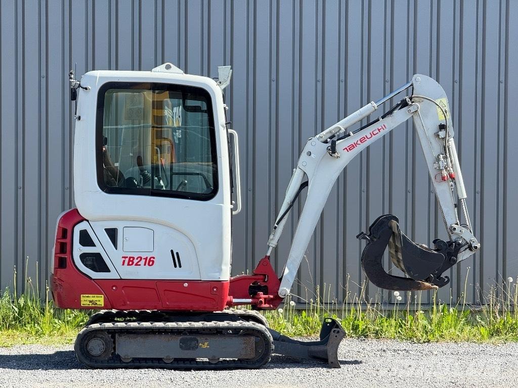 Takeuchi TB 216 Mini ekskavatörler, 7 tona dek