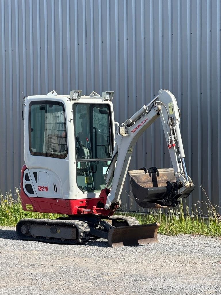 Takeuchi TB 216 Mini ekskavatörler, 7 tona dek