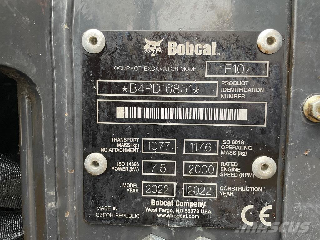 Bobcat E 10z Mini ekskavatörler, 7 tona dek