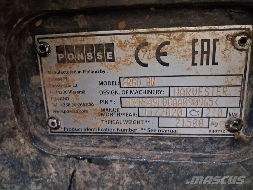 Ponsse Ergo 8W Biçerdöverler