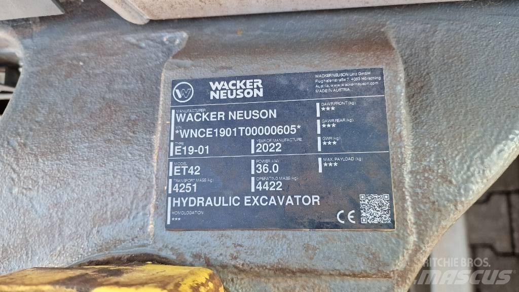 Wacker Neuson ET42 Paletli ekskavatörler