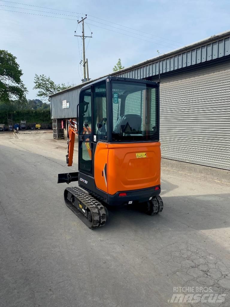 Doosan DX 19 Mini ekskavatörler, 7 tona dek