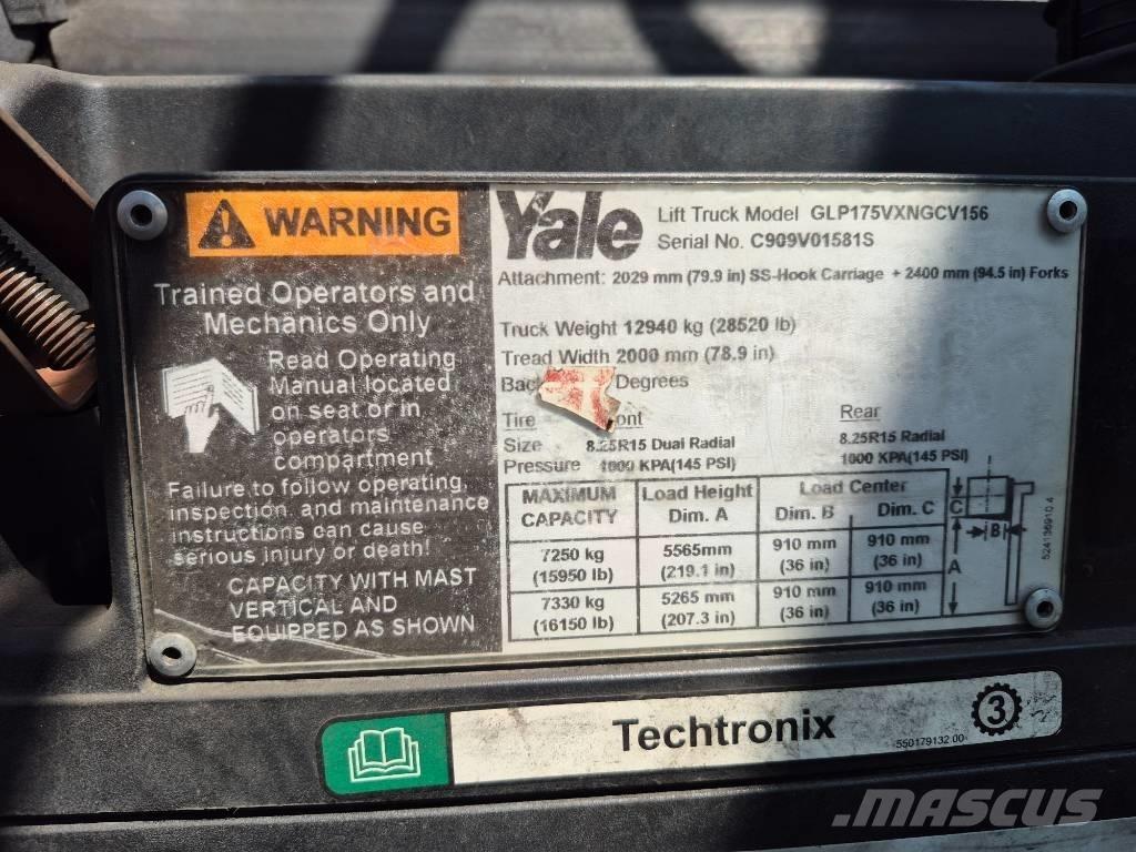 Yale GLP175VXNGCV156 Diger