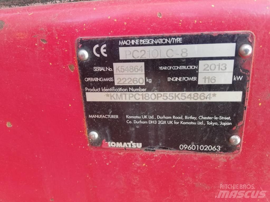 Komatsu PC 210-8 Paletli ekskavatörler