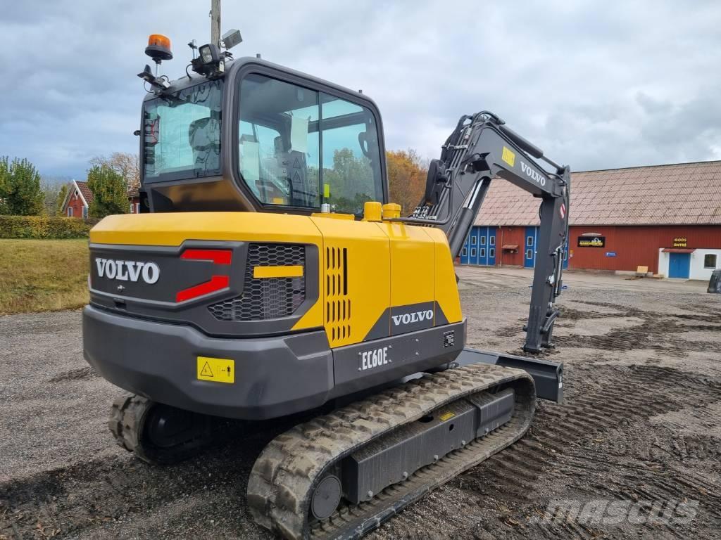 Volvo EC60E Mini ekskavatörler, 7 tona dek