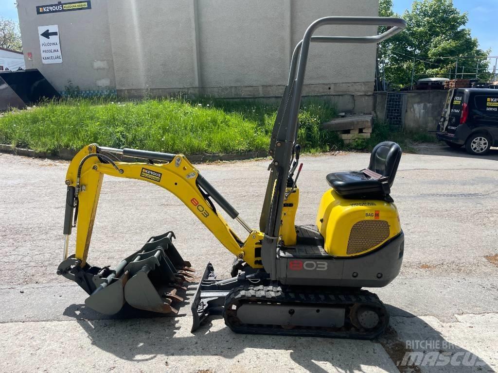 Wacker Neuson 803 Mini ekskavatörler, 7 tona dek