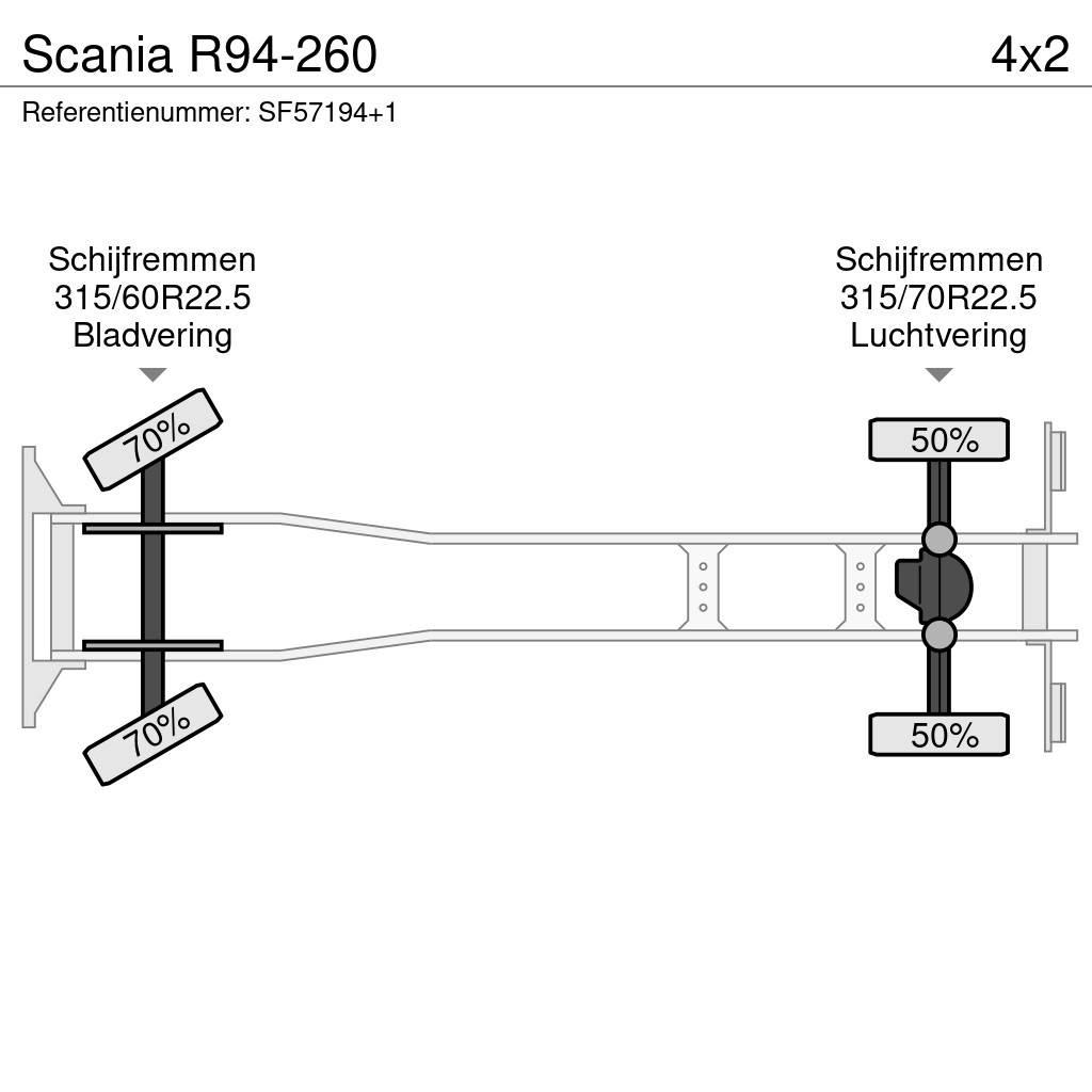 Scania R94-260 Kayar tenteli kamyonlar