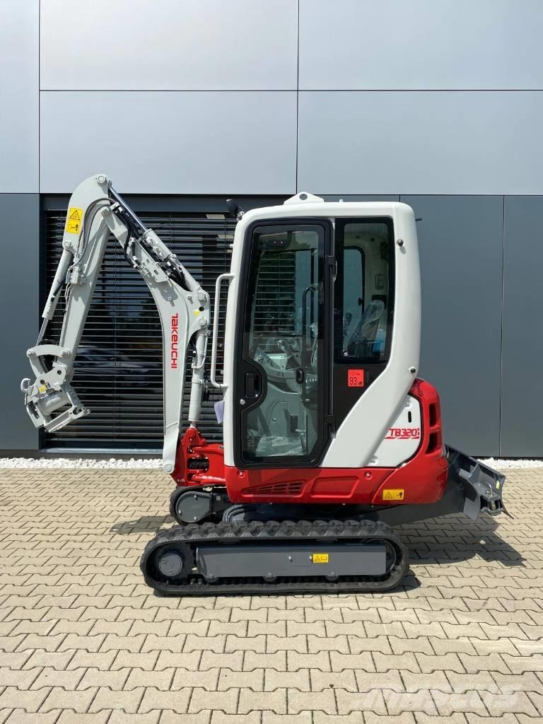 Takeuchi TB 320 Mini ekskavatörler, 7 tona dek