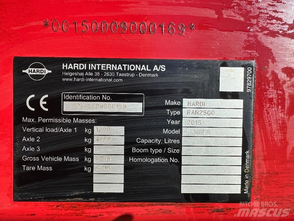 Hardi Ranger 2500 Çekilir pülverizatörler
