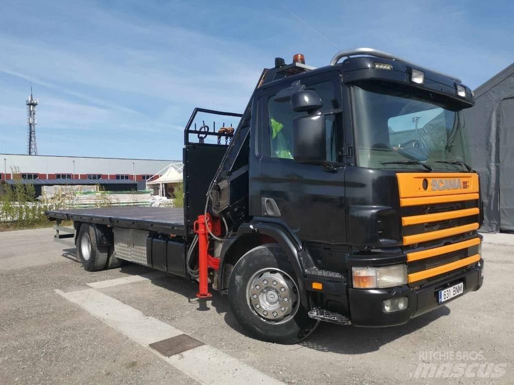 Scania P 124 Araç üzeri vinçler