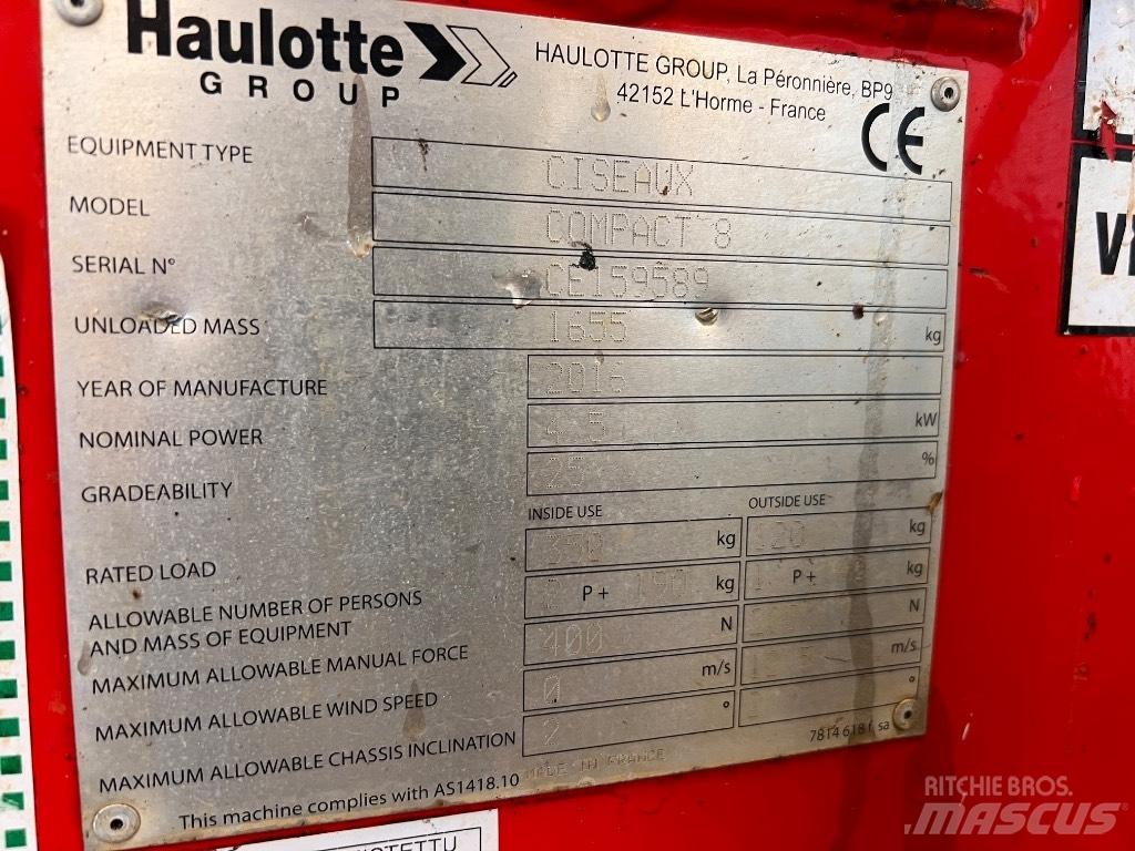 Haulotte Compact 8 Makasli platformlar
