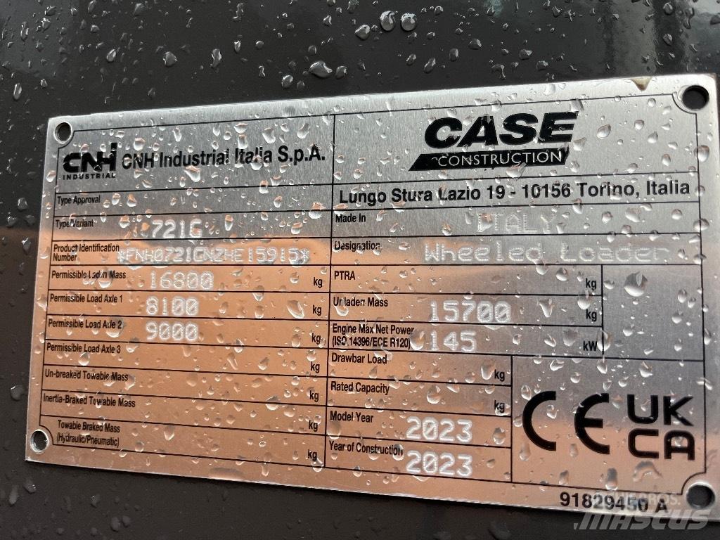 CASE 721 G Tekerlekli yükleyiciler