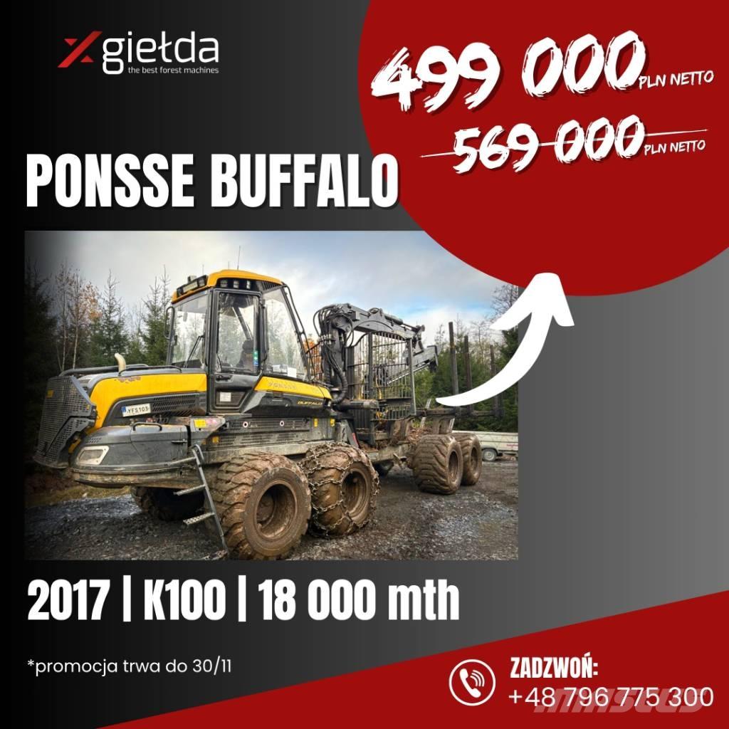 Ponsse Buffalo Tomruk yükleyici traktörler