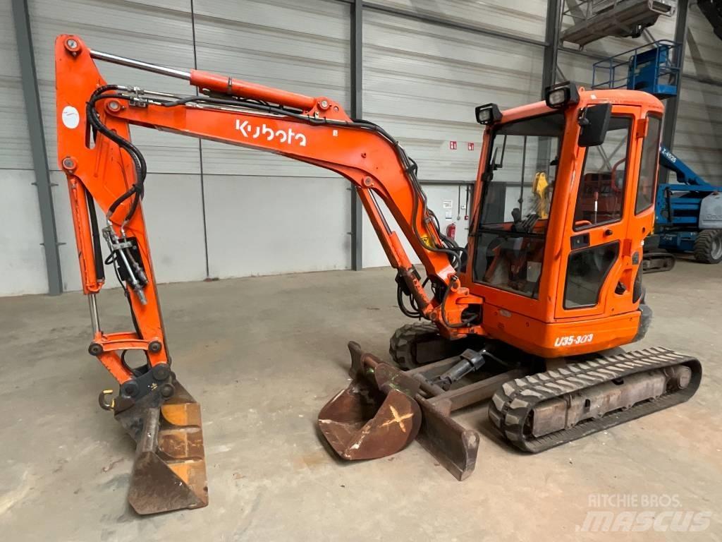 Kubota U 35-3 A 3 Mini ekskavatörler, 7 tona dek