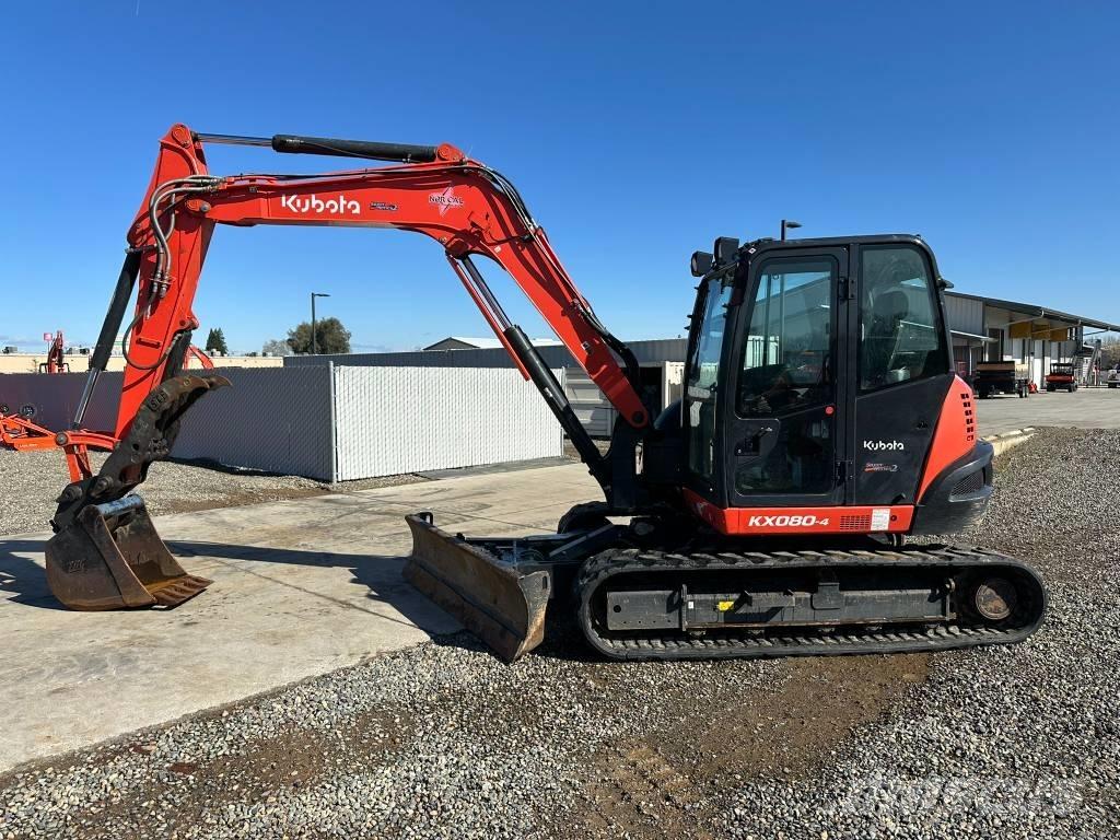 Kubota KX 080-4 Mini ekskavatörler, 7 tona dek