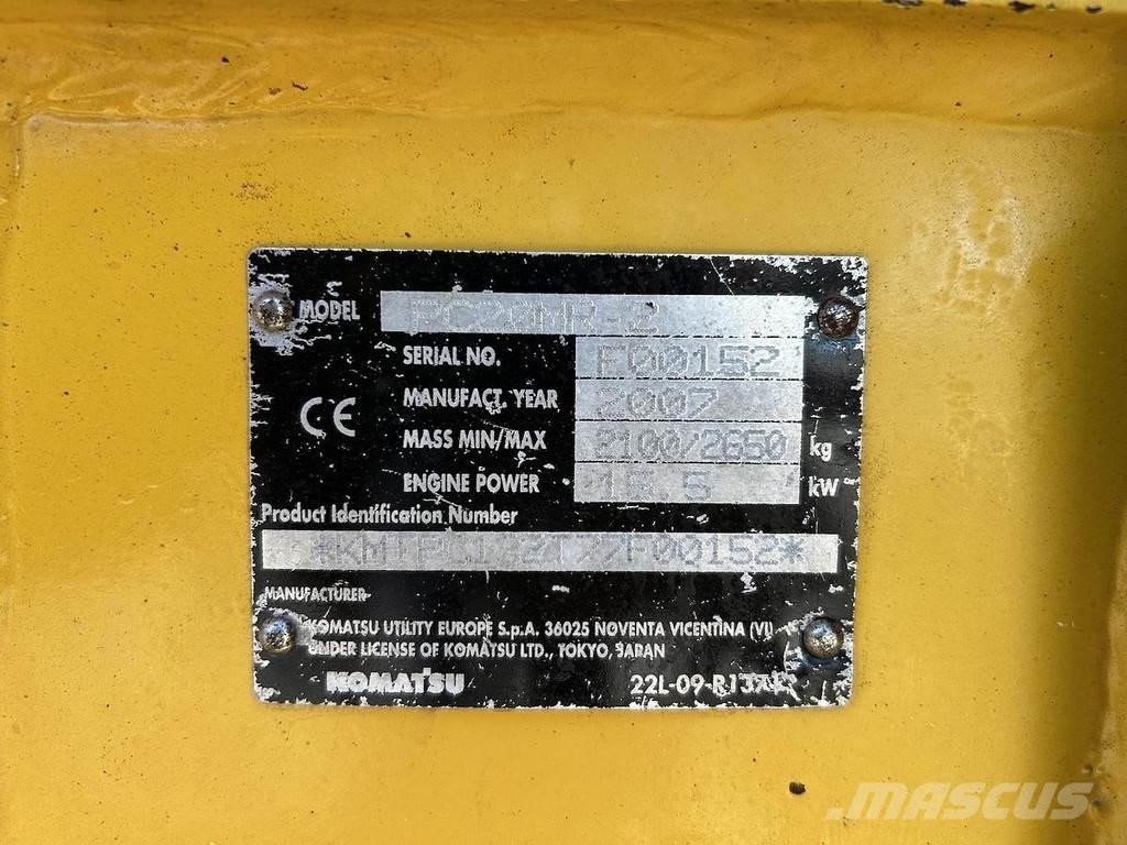 Komatsu PC20MR-2 Mini ekskavatörler, 7 tona dek