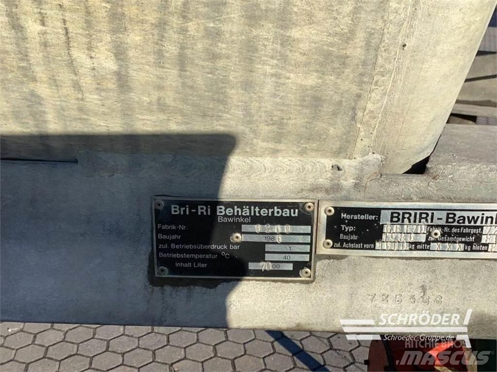 Briri GBF 70 Sivi gübre ve ilaç tankerleri