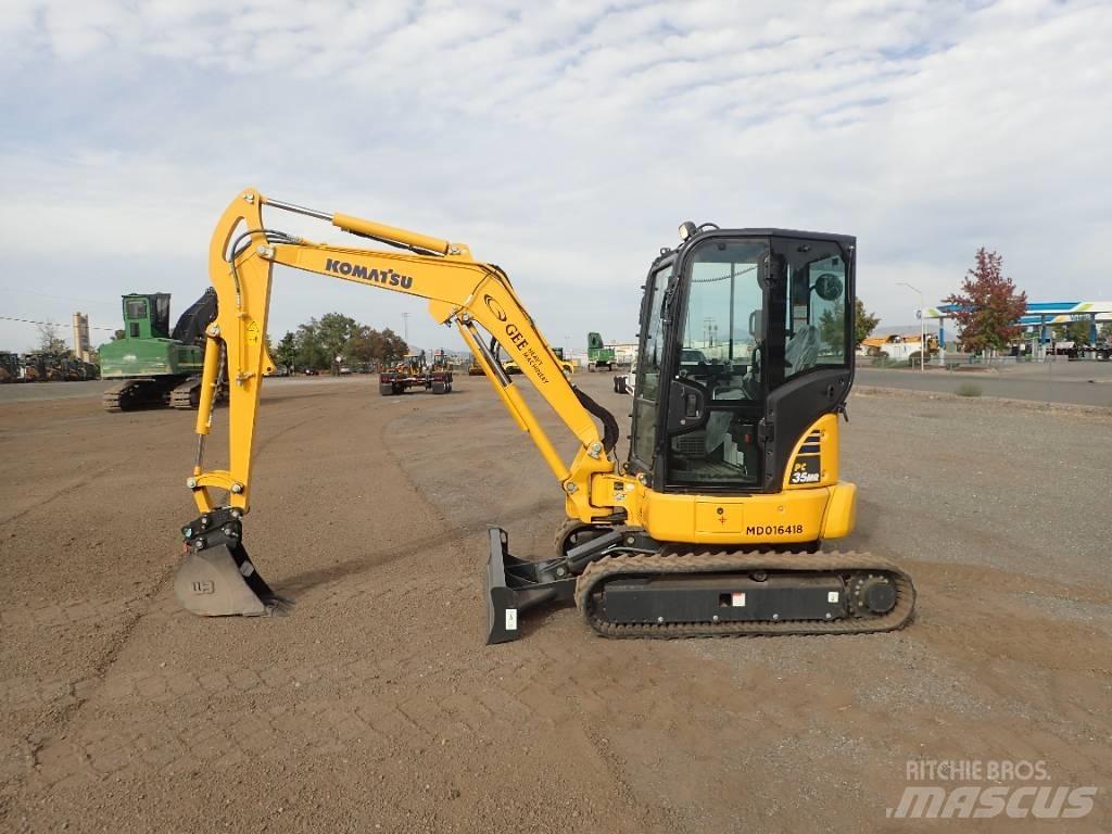 Komatsu PC35MR-5 Mini ekskavatörler, 7 tona dek