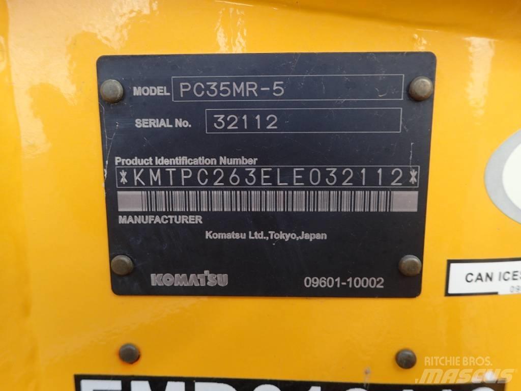 Komatsu PC35MR-5 Mini ekskavatörler, 7 tona dek
