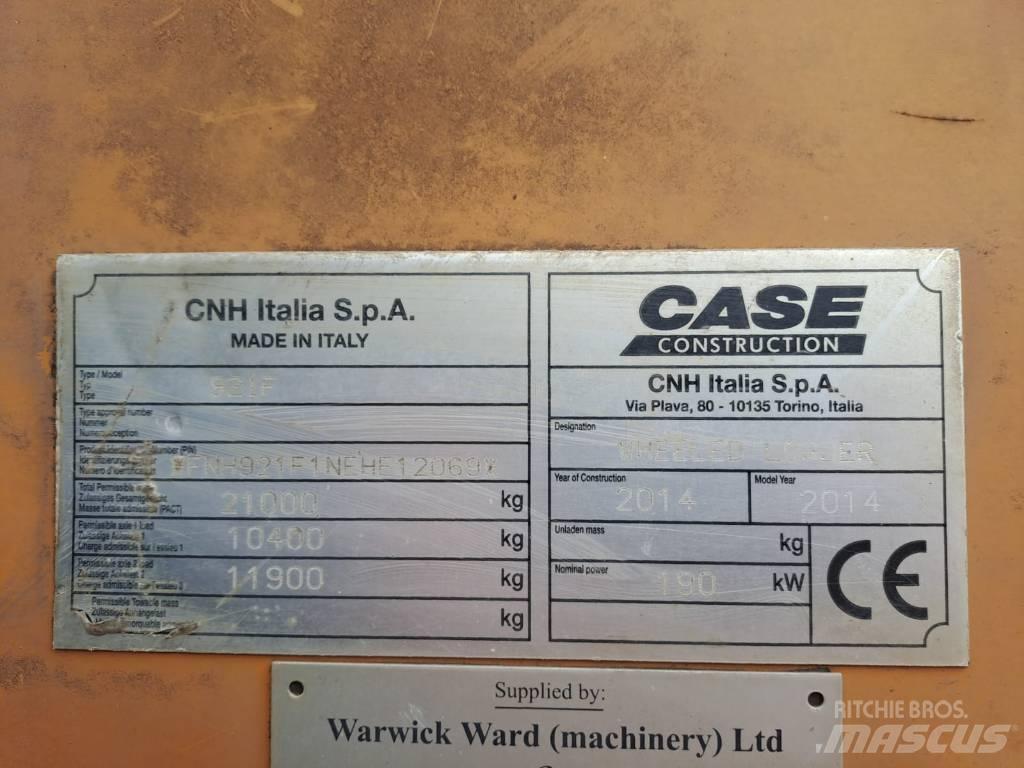 CASE 921 F Tekerlekli yükleyiciler